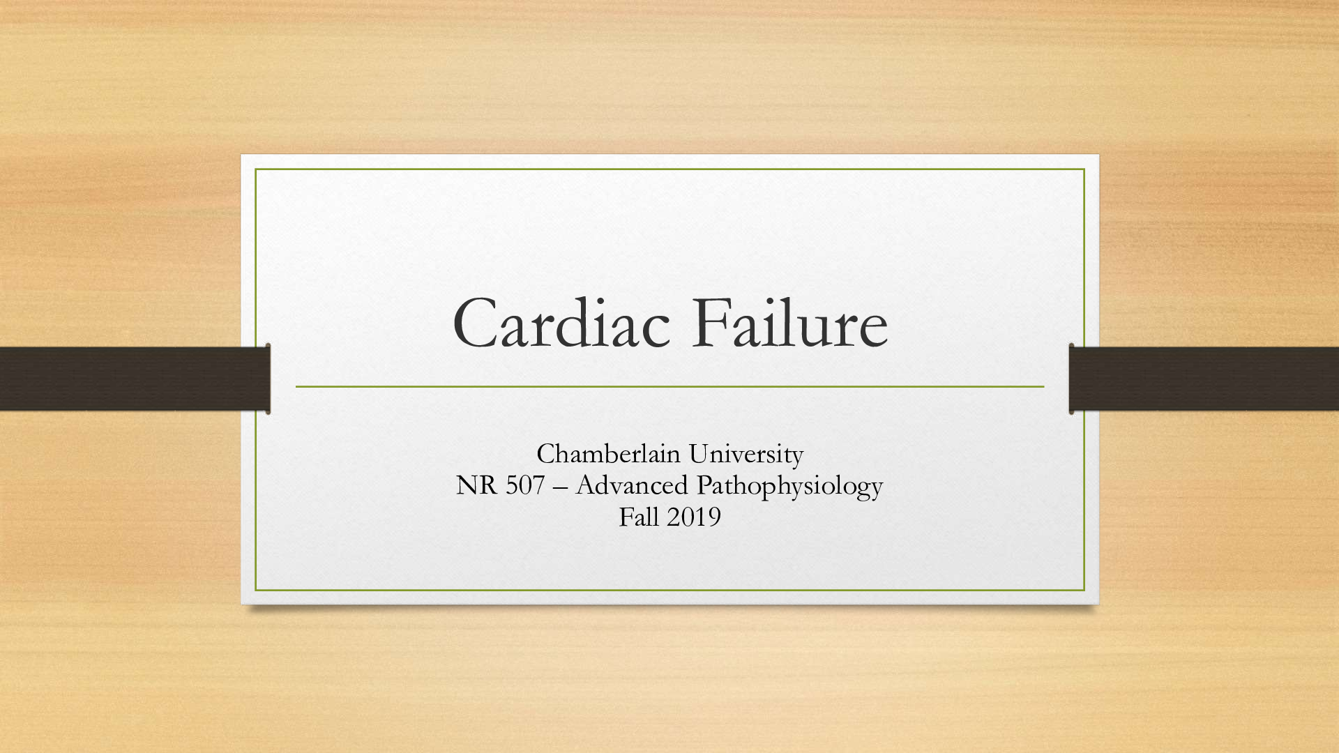 Preview image for NR 507 Week 2 Assignment Disease Process Presentation Part 2:Cardiac Failure